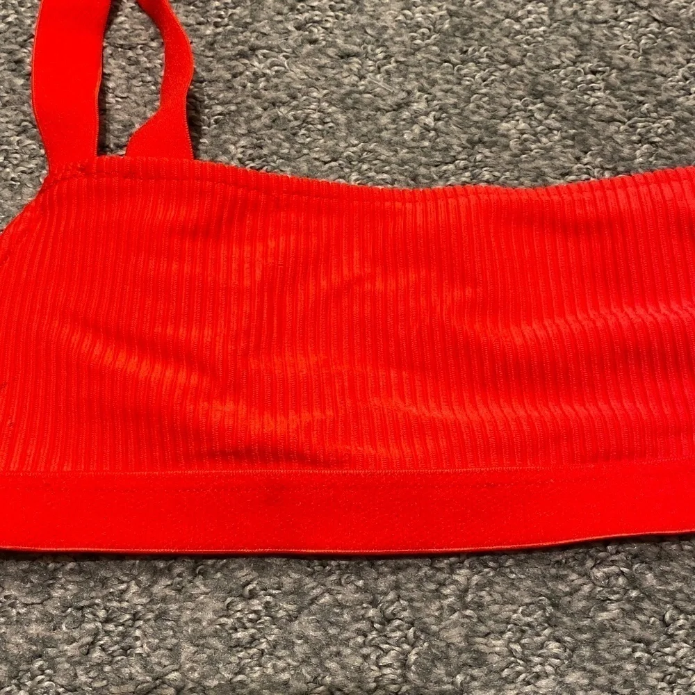 New! Frankie's Bikini Kasey top ribbed red 16171